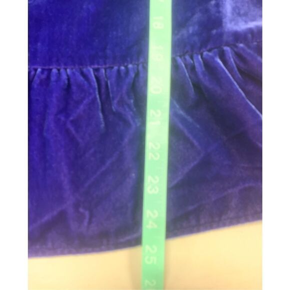 J Crew Blue Velvet Sleeveless Top - Picture 7 of 7